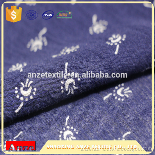 Tissu en gaze de coton de couleur Mazarine de haute qualité